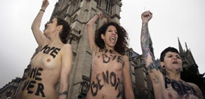 Femen Papa´nın istifasını kutladı