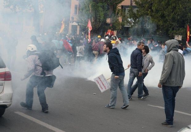 Kızılay'da 'Soma' eylemine polis müdahale etti galerisi resim 27