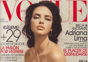 Adriana Lima Vogue dergisine kapak oldu