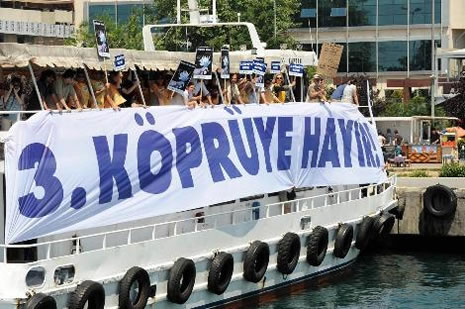 İstanbul'da 3. köprüye hayır eylemi galerisi resim 2