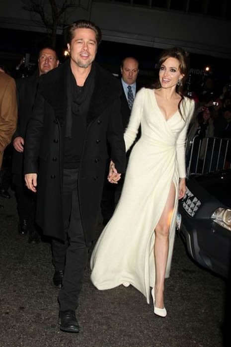 Angelina ve Brad, The Tourist galasında  galerisi resim 10