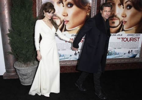 Angelina ve Brad, The Tourist galasında  galerisi resim 2