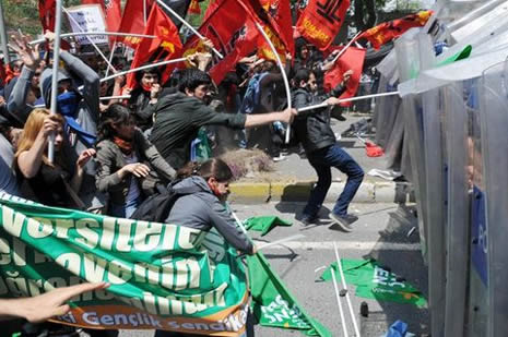 Beşiktaş'ta öğrenci protestosu!  galerisi resim 11