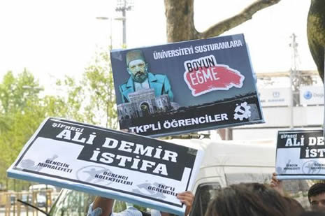 Beşiktaş'ta öğrenci protestosu!  galerisi resim 16