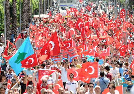 Türkiye terörist saldırıyı protesto etti!  galerisi resim 10