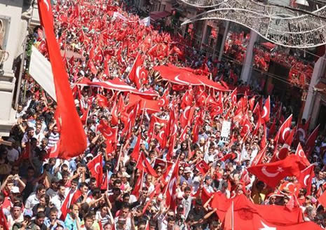 Türkiye terörist saldırıyı protesto etti!  galerisi resim 12