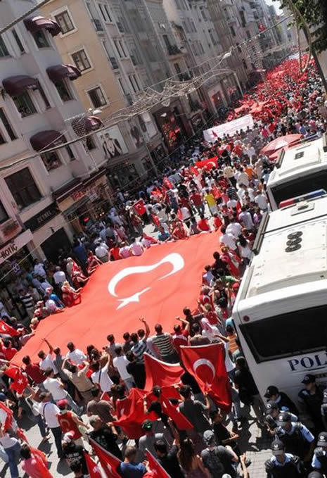 Türkiye terörist saldırıyı protesto etti!  galerisi resim 13