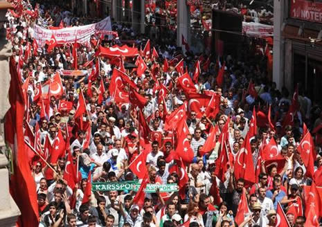 Türkiye terörist saldırıyı protesto etti!  galerisi resim 15