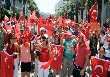 Türkiye terörist saldırıyı protesto etti!  galerisi resim 8