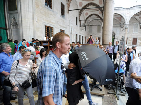 Madonna, Ayasofya ve Sultanahmet'i gezdi galerisi resim 3