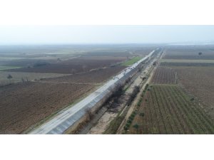 Yol Yapım Dairesinden beton hendek çalışması