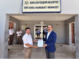 Konya Büyükşehir toplu ulaşım çalışanları Mesleki Yeterlilik Belgesi aldı