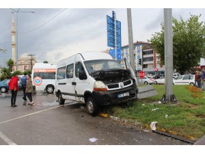 Çarşamba’da trafik kazası: 1 yaralı