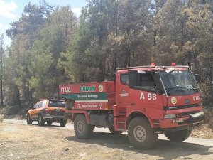 Kepez’den yangın soğutma çalışmalarına destek