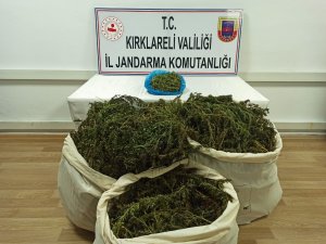 Güpegündüz motosikletle 36 kilogram esrar taşırken yakalandı