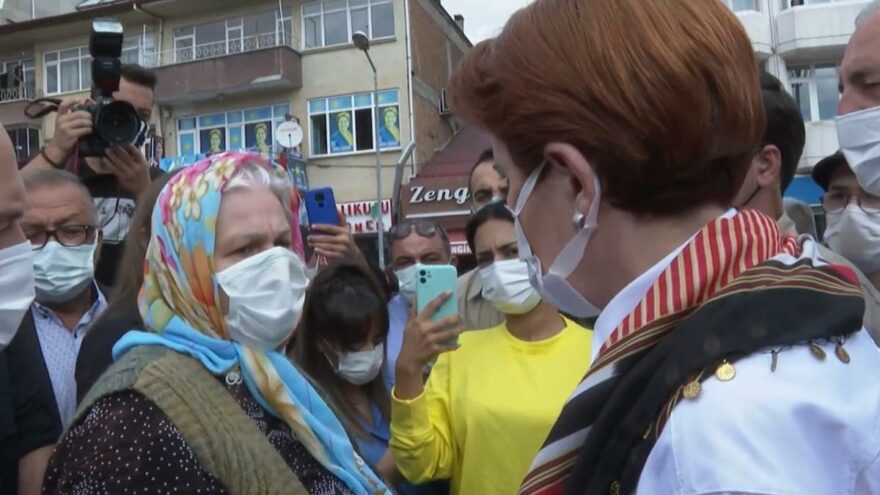 Yaşlı teyzeden Akşener’e çağrı: Biz padişah değil cumhurbaşkanı seçtik, bizi kurtar