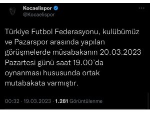 Hava muhalefeti seyahati engelledi, Kocaelispor-Pazarspor maçı ertelendi