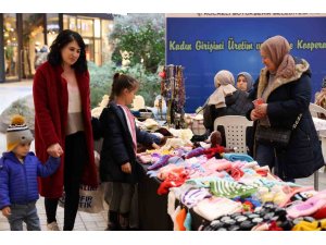 Kadın girişimciler ürünlerini pazarladı