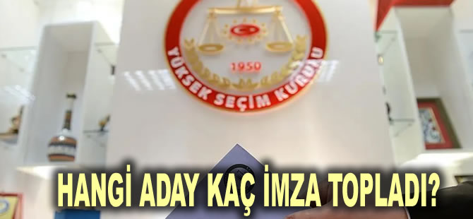 Cumhurbaşkanı adayları için imza maratonu ikinci gününde: Hangi aday kaç imza topladı?