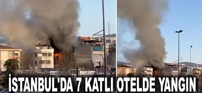 İstanbul'da 7 katlı otelde yangın: 2 ölü, 3 yaralı