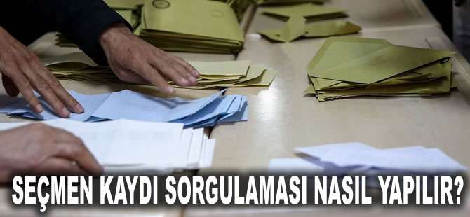 Son gün yarın: Seçmen kaydı sorgulaması nasıl yapılır?