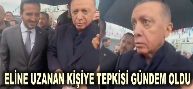 Eline uzanan kişiye tepkisi gündem oldu