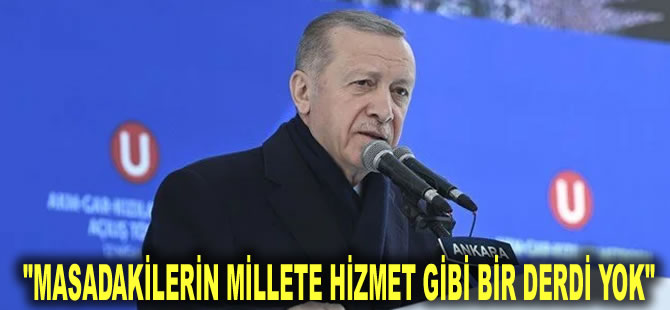 Cumhurbaşkanı Erdoğan'dan muhalefete sert eleştiri