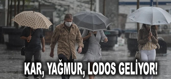 Meteoroloji o bölgeleri işaret etti: Kar, yağmur, lodos geliyor