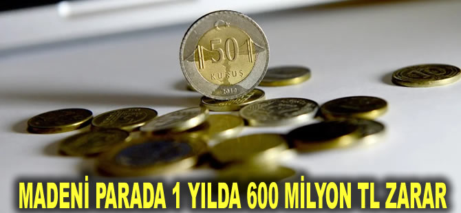 Madeni parada 1 yılda 600 milyon TL zarar