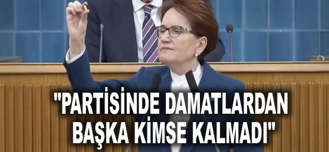 Akşener AK Partililere seslendi: Partisinde damatlardan başka kimse kalmadı