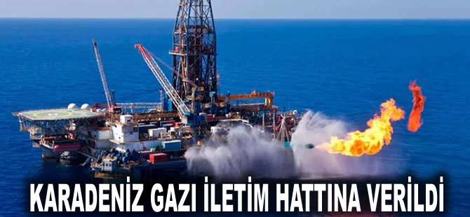 Karadeniz gazı iletim hattına verildi