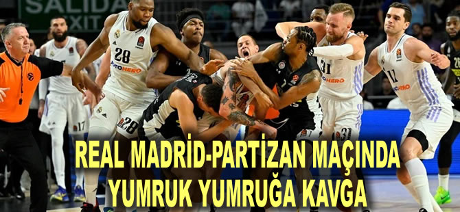 Madrid'de olaylı gece: Real Madrid-Partizan maçında yumruk yumruğa kavga