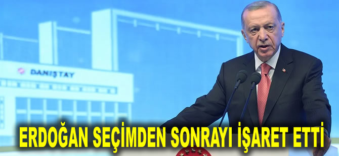 Erdoğan seçimden sonrayı işaret etti: Hedefimiz sivil anayasa