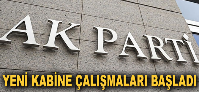 AK Parti yeni kabine için çalışmaya başladı