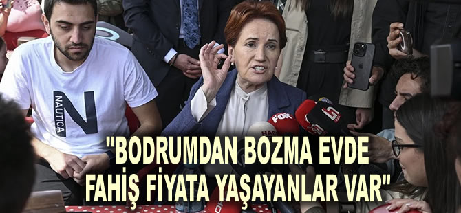 'Kapı zili dahi çalacağız' diyen Akşener ev ziyaretinde: Bodrumdan bozma evde fahiş fiyata yaşayanlar var