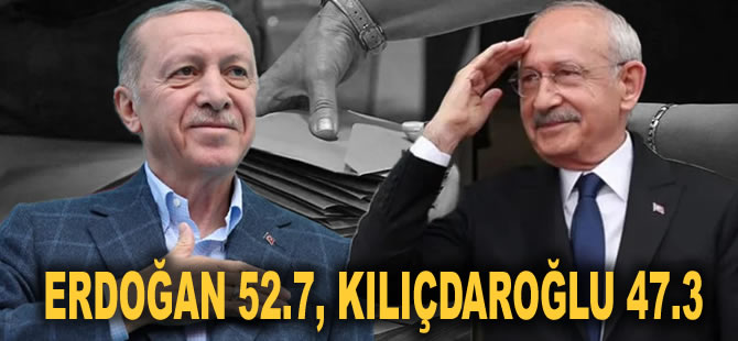 KONDA 'ATA İttifakı partilerinin destek açıklamaları sonucu değiştirebilir' diyerek paylaştı: Erdoğan 52.7, Kılıçdaroğlu 47.3