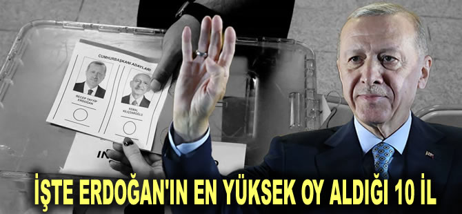 Türkiye Erdoğan'la 'devam' dedi: İşte Erdoğan'ın en yüksek oy aldığı 10 il