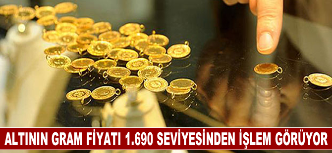 Altının gram fiyatı 1.690 seviyesinden işlem görüyor