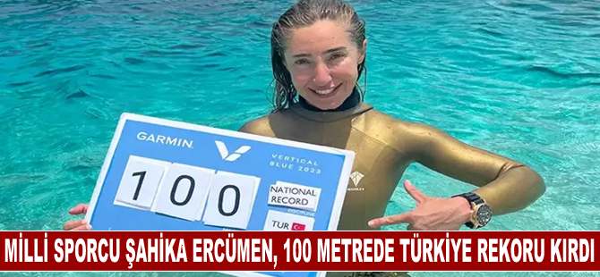 Milli sporcu Şahika Ercümen, 100 metrede Türkiye rekoru kırdı