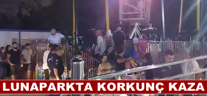 İzmir'deki lunaparkta savrulan salıncağın ağaca çarpması sonucu 6 kişi yaralandı