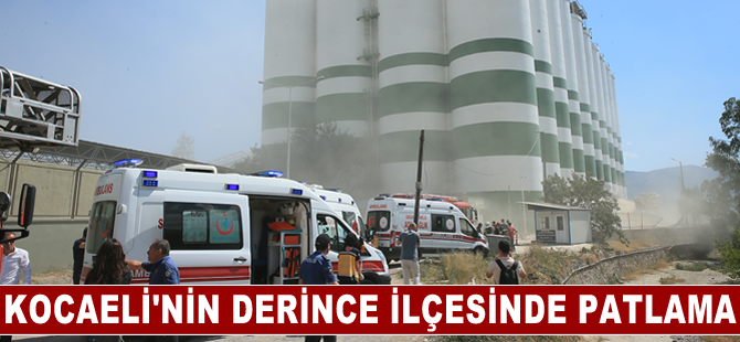 Kocaeli'nin Derince ilçesinde patlama meydana geldi