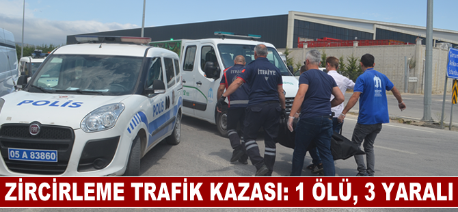 Zincirleme trafik kazasında 1 kişi öldü, 3 kişi yaralandı