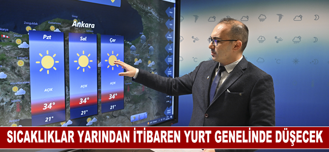 Sıcaklıklar yarından itibaren yurt genelinde düşecek