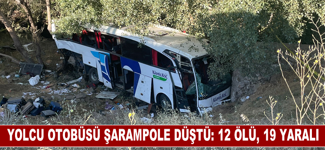 Yozgat'ta şarampole düşen yolcu otobüsündeki 12 kişi öldü, 19 kişi yaralandı