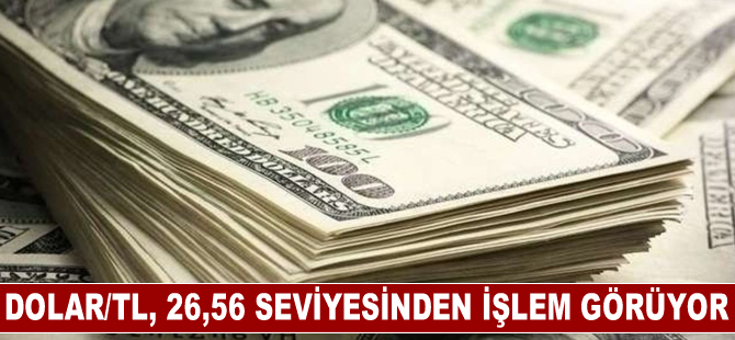 Dolar/TL, 26,56 seviyesinden işlem görüyor