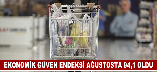 Ekonomik güven endeksi ağustosta 94,1 oldu