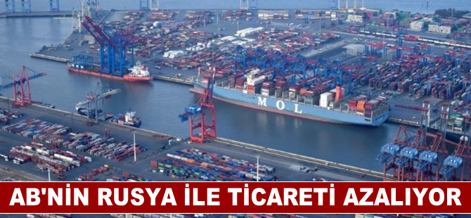 AB'nin Rusya ile ticareti azalıyor