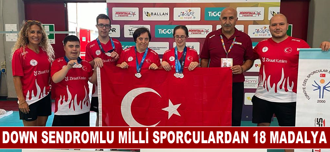 Down sendromlu milli sporculardan İtalya'daki Avrupa Şampiyonası'nda 18 madalya