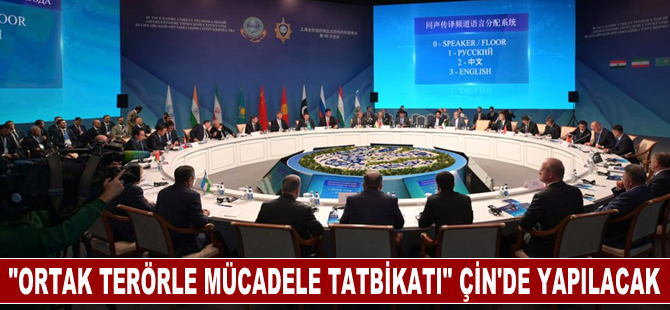 ŞİÖ'ye üye ülkelerin "ortak terörle mücadele tatbikatı" 2024'te Çin'de yapılacak