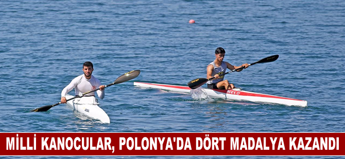 Milli kanocular, Polonya'da dört madalya kazandı